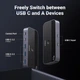 Комутатор USB 3.2 UGREEN CM691 Sharing Switch 2in 4out HUB 10Gbps з додатковим живленням та пультом (25164) - зображення 2