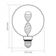 Філаментна Лампа VIDEX LED Filament VL-DNA-G125-C 3.5W E27 1800K - изображение 3