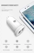 Автомобильное зарядное устройство XO CC18 2.1A/2 USB White (XO-CC18-WH) - изображение 2