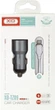 Автомобильное зарядное устройство XO TZ09 2.4A/2 USB + кабель Lightning Grey (XO-TZ09L-GR) - изображение 4
