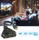 Розгалужівач HDMI Splitter, 4K Automatic/Manual 3 in 1 Out, підтримує 4K/3D/HDR/UHD/1080P, Xbox, PS5/4/3, Blu-Ray Firestick, HDTV і Apple TV - зображення 5