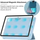 Магнитный чехол-книжка с фиксатором BBM1 Magnetic Case для iPad Pro 12.9" 2020/2021/2022/Air 13" 2024(M2)/2025(M3)/2026(M4) Голубой - изображение 3