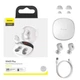 Наушники беспроводные BASEUS Encok TWS WM01 Plus с дисплеем White - изображение 2