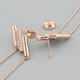 Сережки підвіски Розкіш з кристалами Swarovski 43442 розмір 80х10 мм колір білий вага 10.1 г позолота РО - зображення 2