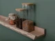Полочки на стену Wood Mosaic Floating Shelf деревянные 40/55/75/90x12,5x8,5 см 4 шт. (WM-FOWS-90x12x8,5) - изображение 4