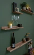 Полочки на стену Wood Mosaic Floating Shelf деревянные 40/55/75/90x12,5x8,5 см 4 шт. (WM-FOWS-90x12x8,5) - изображение 5