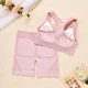 Женский спортивный комплект топ и шорты One Size Розовый 1970_14-94 - изображение 2