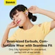 Бездротові Bluetooth навушники Baseus Bowie WM02 TWS / до 5 годин автономної роботи / швидке заряджання / кабель USB to Type-C в комплекті / (фіолетовий) - зображення 15