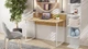 Комп'ютерний стіл Ferrum-decor Скай 75x100x60 білий ДСП Дуб Артізан 16мм (SKA2060) - зображення 3