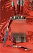 Набір кухонних ножів Edenberg 6 предметів з підставкою Red (EB-11002) - зображення 2