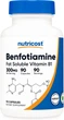 Бенфотиамин жирорастворимый витамин B1 Nutricost Benfotiamine 90 капсул - изображение 1