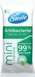Упаковка влажных салфеток Smile Mini Antibacterial с соком подорожника 12 пачек по 8 шт (4823071662405) - изображение 2
