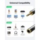 Перехідник 6.35мм-3.5мм UGREEN HIFI Audio mini-jack 3.5mm Male to jack 6.35mm Female. Black - зображення 6