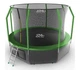 Батут Fit To Sky 252 см с сеткой и лестницей, всесезонный, усиленная конструкция, Зелёный (10010305) - изображение 1