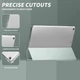 Силиконовый чехол обложка Transparent + Pencil Holder BBM1 для iPad 10.2" 2019/2020/2021 Светло-зеленый - изображение 3
