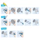 Ершик для унитаза настенный GROHE QuickFix Start Cube 409772430 прямоугольный стеклянный черный CV033772 - изображение 4