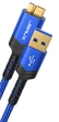 ​Кабель JSAUX USB 3.0 USB A Male to Micro B Male 0.3м blue - изображение 1