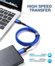 ​Кабель JSAUX USB 3.0 USB A Male to Micro B Male 0.3м blue - изображение 3