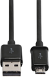 Kabel Hama USB Type-A - micro-USB M/M 0.9 m Black (4047443442383) - obraz 1