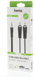 Kabel Hama mini-jack 3.5 mm - 2x RCA-jack M/M 0.75 m Black (4047443440006) - obraz 1