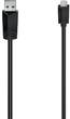 Кабель Hama USB 2.0 Type A - micro-USB M/M 0.75 м Black (4047443443700) - зображення 1