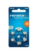 Батарейка RENATA для слуховых аппаратов Renata ZA13-U6 (AG5) 1.45V (04007) - изображение 2