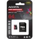 Карта памяти A-DATA High Endurance microSDXC 64GB (UHS-I U3) W-80 MB/s, R-100 MB/s Class 10 A2 V30 (AUSDX64GUI3V30SHA2-RA1) + SD Adapter - изображение 4