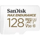 Карта памяти SanDisk Max Endurance microSDXC 128GB (UHS-I U3) W-40MB/s, R-100MB/s Class 10 V30 (SDSQQVR-128G-GN6IA) + SD Adapter - изображение 2