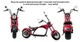 Электроскутер ROODER Chopper 3000W 60V20Ah Красный (r804-m3/3000Rd) - изображение 4