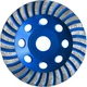 Чашка алмазная S&R шлифовальная TURBO 125x22.2 UNIVERSAL бетон (252979125) - изображение 1