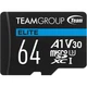 Карта пам'яті Team Elite microSDXC 64GB (UHS-I U3) W-50 MB/s, R-100 MB/s Class 10 A1 V30 (TEAUSDX64GIV30A103) + SD Adapter - зображення 2