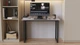 Стол письменный Кнап 2 Ferrum-decor 750x1000x600 Черный металл ДСП Бетон 16 мм (KNAP2007) - изображение 4