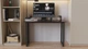 Стол письменный Кнап 2 Ferrum-decor 750x1000x600 Черный металл ДСП Венге Магия 16 мм (KNAP2003) - изображение 2