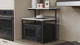 Подставка для микроволновки Kitchen K302 Ferrum-decor 590x550x350 Черный металл ДСП Белый 16 мм (KITCH30201) - изображение 1