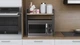 Підставка для мікрохвильової печі Kitchen K303 Ferrum-decor 500x550x350 Чорний метал ДСП Дуб Сонома 16 мм (KITCH30304) - зображення 2