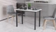 Стол универсальный Knap Ferrum-decor 750x1400x600 Черный металл ДСП Белый 16 мм (KNAP017) - изображение 4