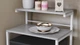 Подставка для микроволновки Kitchen K302 Ferrum-decor 590x550x350 Белый металл ДСП Бетон 16 мм (KITCH30215) - изображение 3
