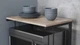 Подставка для микроволновки Kitchen K301 Ferrum-decor 400x550x350 Черный металл ДСП Дуб Сан-Марино 16 мм (KITCH30102) - изображение 4