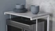 Подставка для микроволновки Kitchen K301 Ferrum-decor 400x550x350 Белый металл ДСП Бетон 16 мм (KITCH30115) - изображение 2