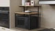 Подставка для микроволновки Kitchen K302 Ferrum-decor 590x550x350 Черный металл ДСП Дуб Артизан 16 мм (KITCH30206) - изображение 1