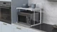 Подставка для микроволновки Kitchen K301 Ferrum-decor 400x550x350 Белый металл ДСП Белый 16 мм (KITCH30109) - изображение 4