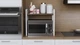 Подставка для микроволновки Kitchen K303 Ferrum-decor 500x550x350 Белый металл ДСП Дуб Сонома Трюфель 16 мм (KITCH30313) - изображение 1