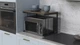 Подставка для микроволновки Kitchen K301 Ferrum-decor 400x550x350 Черный металл ДСП Дуб Сонома Трюфель 16 мм (KITCH30105) - изображение 2
