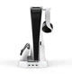 Мультифункциональная Док-Станция для Playstation 5 с LED зарядкой для 2-х геймпадов PS5 Dualsense Белая - изображение 4