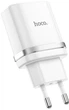 Мережевий зарядний пристрій Hoco 18W зі швидкою зарядкою Smart QC3.0 charger White - зображення 2