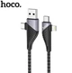 Кабель Hoco 4в1 USB/Type-C to Type-C/Lightning PD 1,2м U95 Black (U95_Multi) - изображение 4