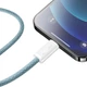 Кабель Baseus USB - Lightning 2.4А 2метра Dynamic Blue (CALD000503) - изображение 4