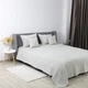 Покрывало ТЕП Velour Ромб круглый Светло-серое Двуспальное 180x240 см Велюр (2000008658683/4-00516_22425) - изображение 5