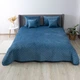 Покрывало ТЕП Velour Ромб круглый Синий Полуторное 150х210 см Двустороннее Полиэстер (2000008880800/4-00515_22872) - изображение 1