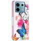 Чохол-книжка Deexe Color Wallet для Xiaomi Redmi Note 13 Pro 4G / Poco M6 Pro - Two Butterflies - зображення 3